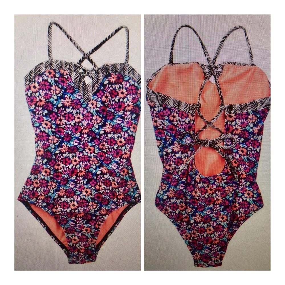 BNWT Girls Raisins One Piece Swimsuit Size 10 - Picture 6 of 7